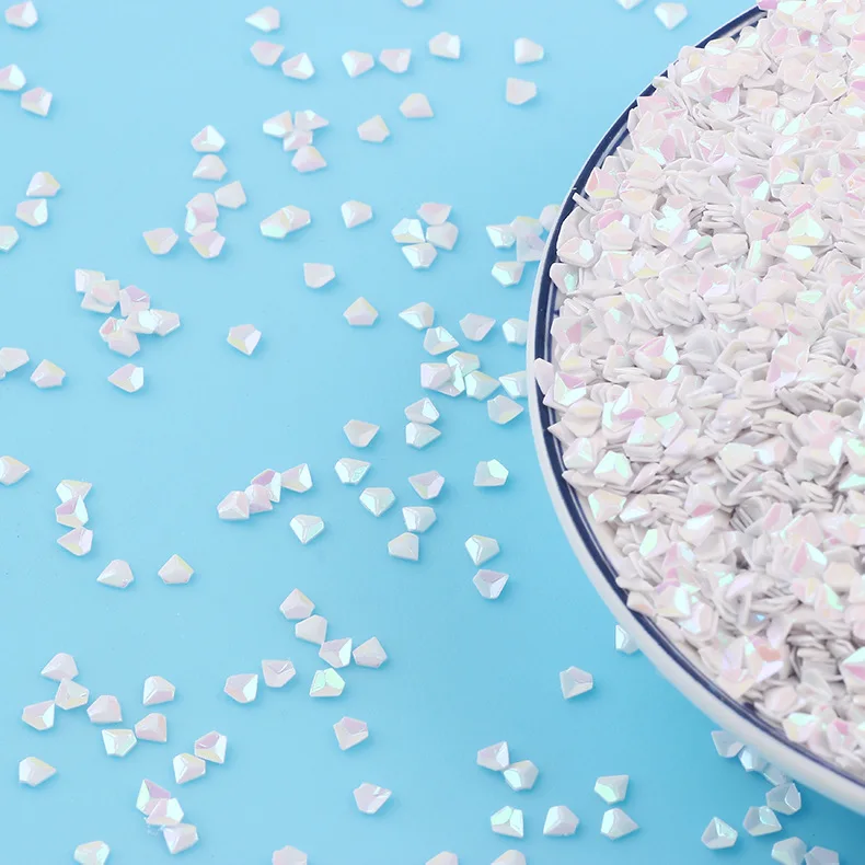 10g Diamond Shape Loose Sequins for Crafts DIY Scrapbooking Wedding Nail Confetti Decoration Craft Glitter Sequin Paillettes 3mm | Дом и сад