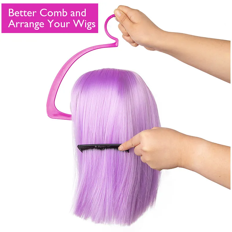 Plussign Wig Stand Holder Portable Folding Plastic Wig Stand 1 Piece For Sale wig stand wig stand holder