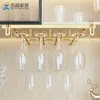 Kitchen Function Wine Glass Holder Stainless Steel Cup Holder Cabinet Stemware Organizer Wine Holder Storage Rack Accessories 1