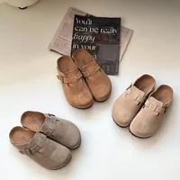TUGGY [Genuine Leather Boken Slippers] New Soft Bottom Boken Slippers for Men and Women, Outerwear Boken Half Drag - Image 2