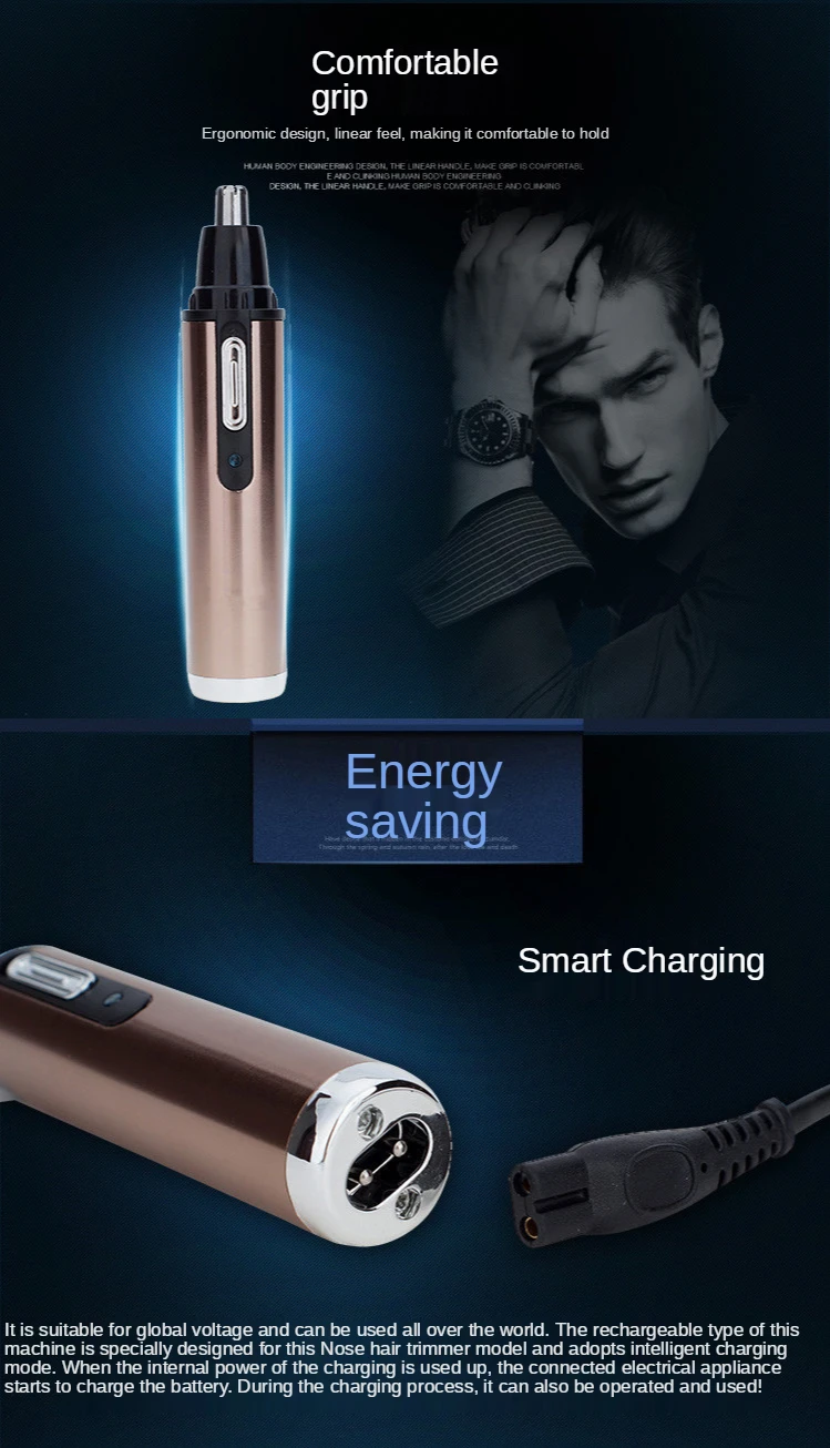 Ear Nose Hair Trimmer Men's Rechargeable Electric Shaver Trimmer Rechargeable Nose Hair Trimmer Electric Removal Clipper Razor Ear Nose Hair Trimmer Men's Rechargeable Electric Shaver Trimmer Rechargeable Nose Hair Trimmer Electric Removal Clipper Razor