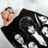 Goth Queens - Elvira, Vampira, Lily, Morticia Throw Blanket Retros Bed covers halloween Decorative Sofas Blankets 4