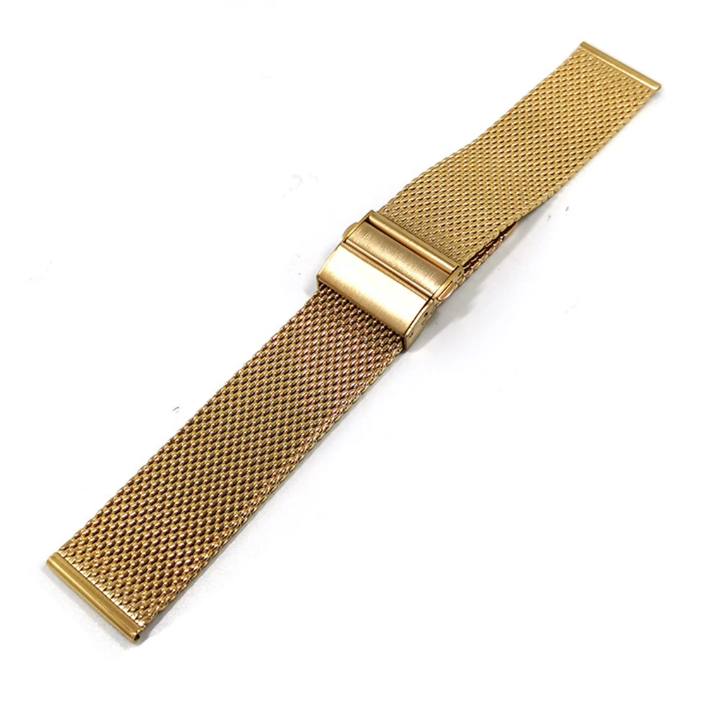 Elegant Milanese Loop Stainless Steel Quick Release Watch Band Bracelet