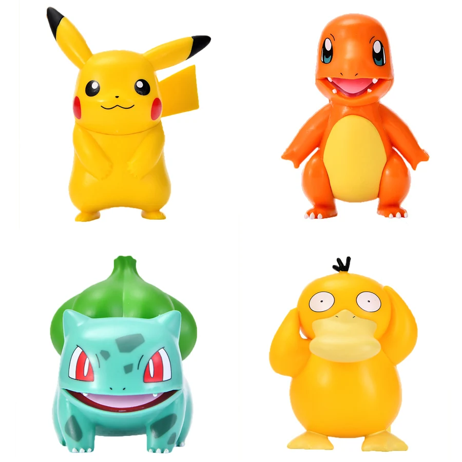 Pokemon Go Anime Figure Model Toy for Kids, Pikachu, Eevee, Sylveon,  Charmander, Bulbasaur, Família, Presente de Aniversário, Decoração -  AliExpress