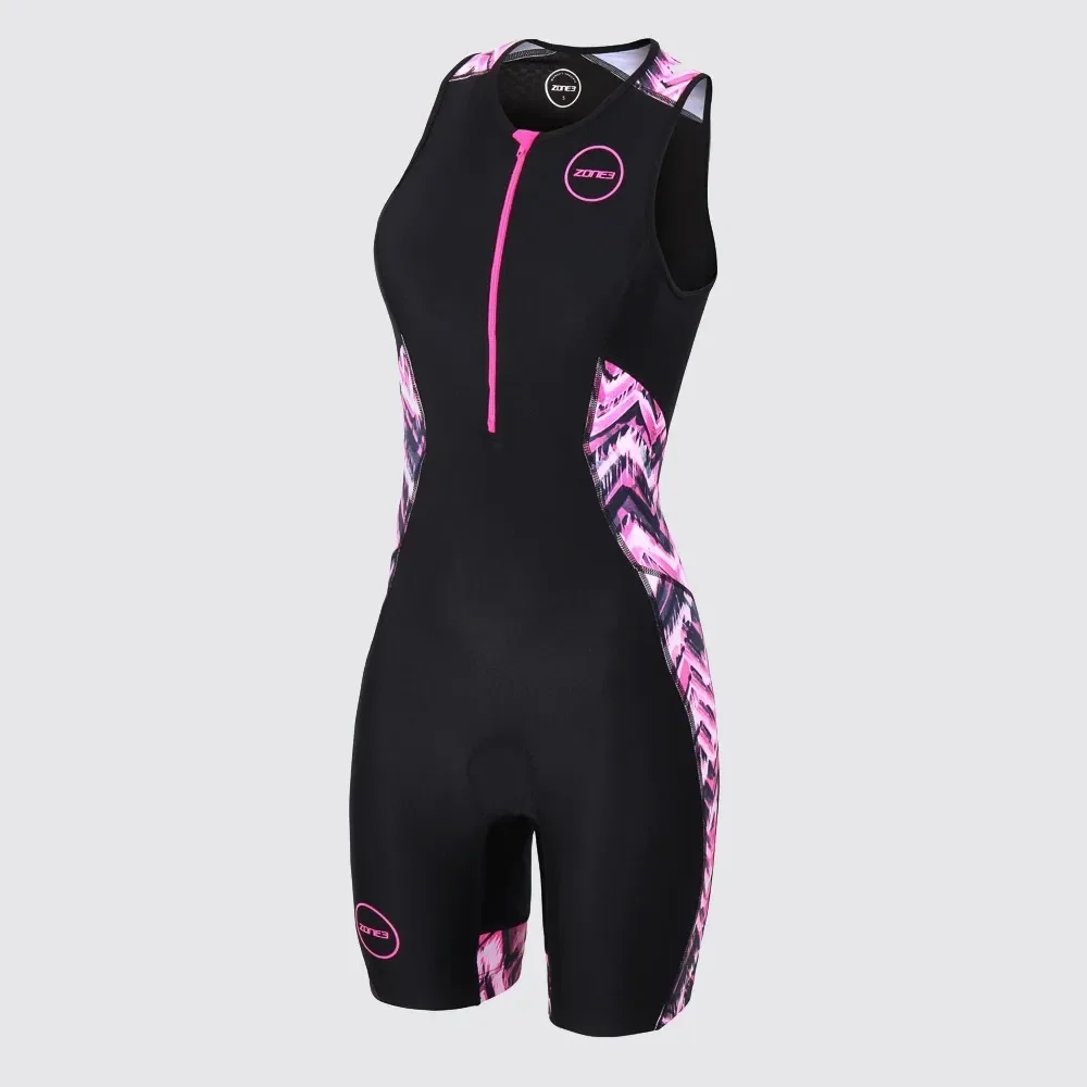 

Zone3 Vrouwen Fietsen Schaatspak Triatlon Pak Fietsen Mouwloze Badmode Roupa Ciclismo Running Zwemmen Bike Bodysuit Jumpsuit