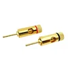 Copper Gold-Plated 2mm Pin Banana Plug Adapter Straight Pin Banana Terminals Speaker Plugs Wiring Connector 3