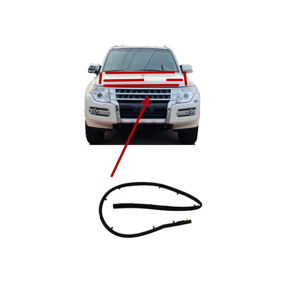 Hood Rubber Seal 1 Pcs Hood Rubber Seal for Pajero 4th 5902A016 V90 Bonnet Strip for Montero Weatherstrip Shogun V80 2007- Not Diesel