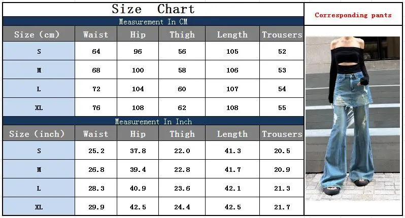 2026 Trashy Y2K Mode Gewaschene Blaue Baggy Ripped Flare Jeans Hosen Designer Kleidung Damen Luxus Gerade Gothic Hosen – Detail 3