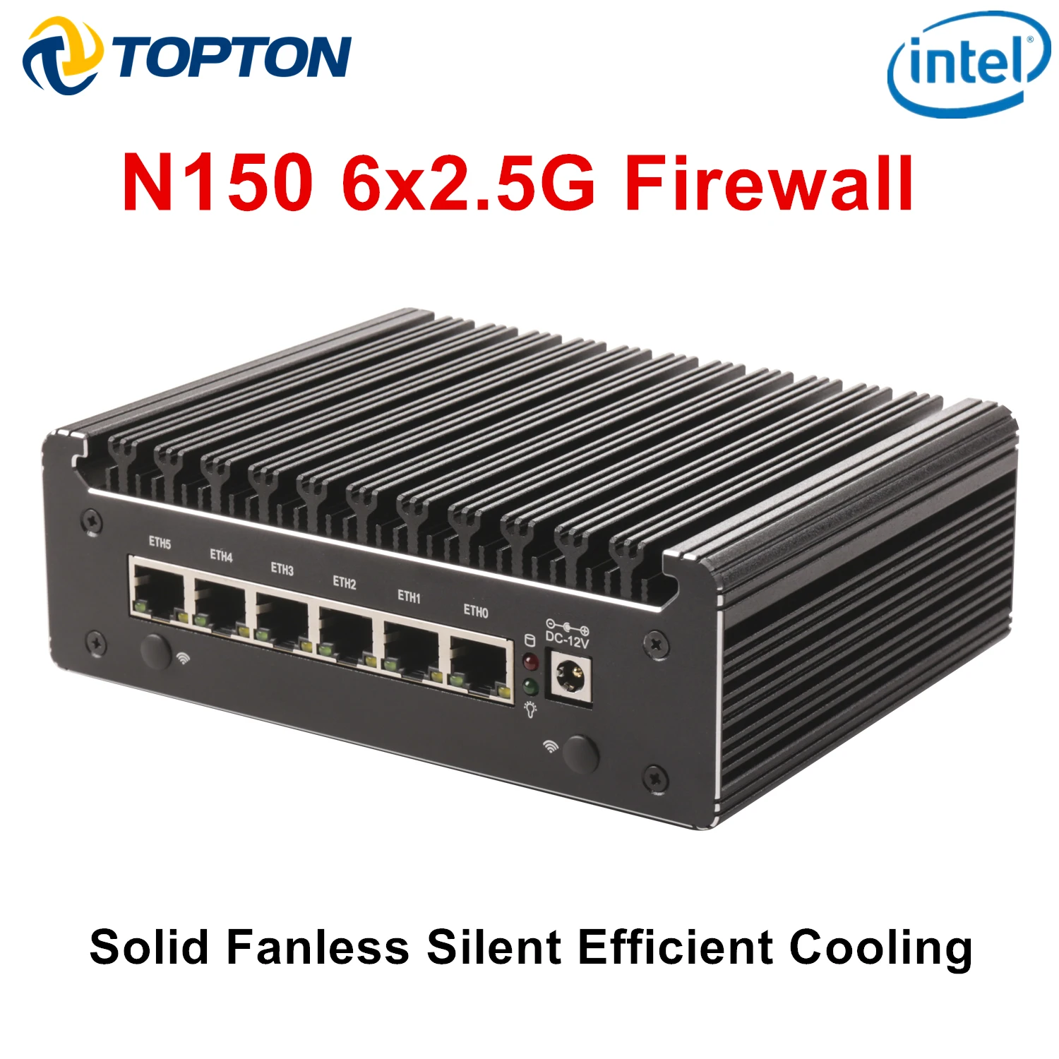インテル N150 7505 6x i226-V 2.5G ソリッドファイアウォール