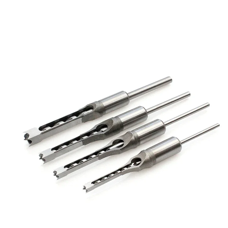 

Woodworking Tools Twist Square Hole Drill Bits Set Auger Mortising Chisel Extended Saw Square Hole Opener DIY Carpentry Tool