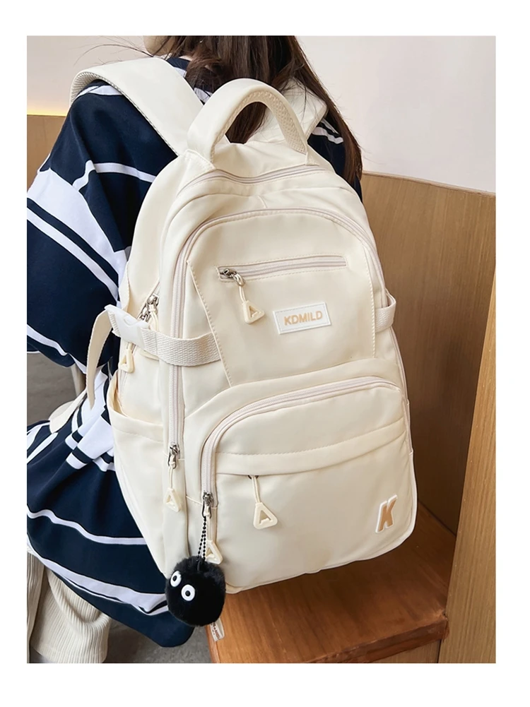 JULYCCINO Multifunction Waterproof Buckle Backpack Korean Style School Bag  Student Shoulder Bag Teenage Girls Laptop Backpacks