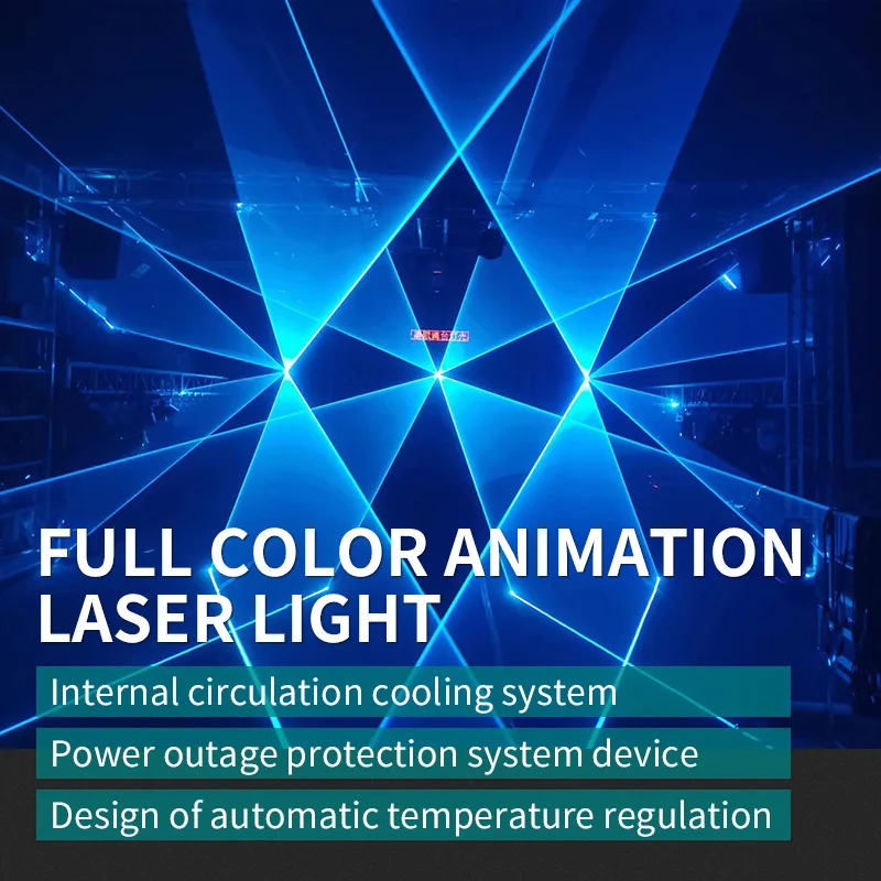 2w 3w 4w 5w Stage Laser Light DJ Party Laser Lights RGB Animation Projector ILDA 3D Lighting Show