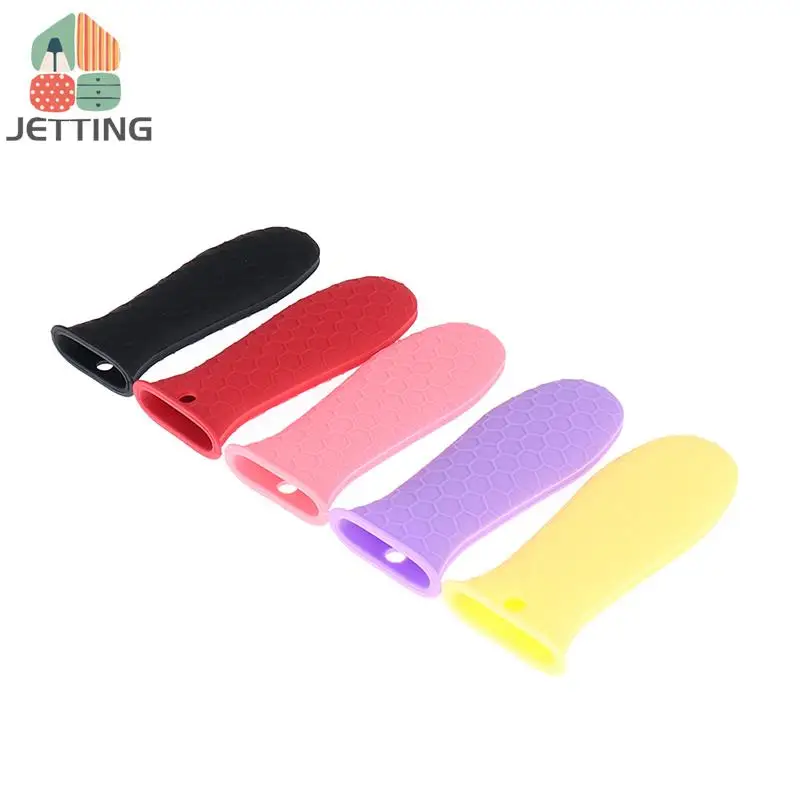 1Pcs Silicone Hot Handle Holder Potholder For Cast Iron Skillets Pans Grip Sleeve Cover Pots Pans Handle Parts pot handle cover pot handle holder