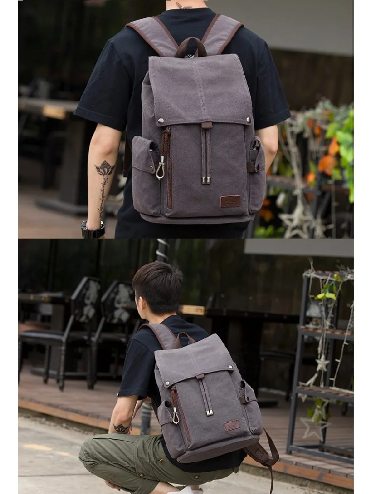 College Students Stylish College Bags For Boys Retro Men's Large