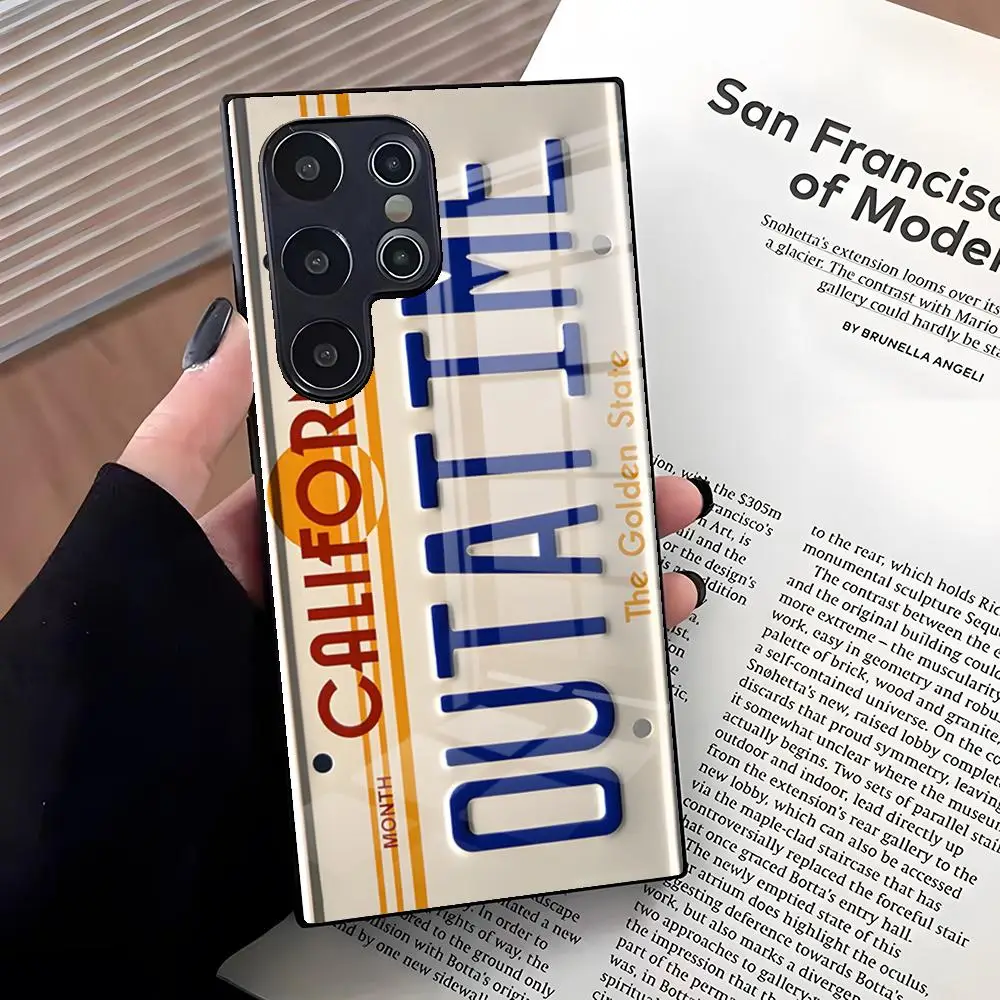 Back To The Future Themed Glass Phone Case