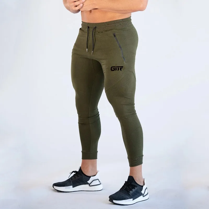 New men's running trousers men's fitness sweatpants quick-drying breathable tights running jogging pants men's casual pants 5