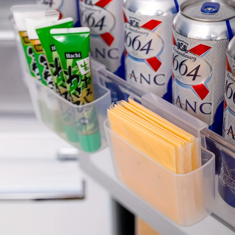 1/2PCS Multifunctional Refrigerator Side Door Box PP Material Wall-mounted Storage Organizer Hanging Box Cosmetic Small Items