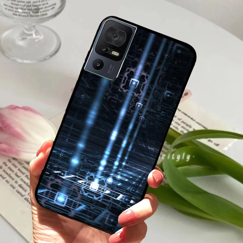 Sleek Black Bumper Silicone Soft TPU Phone Case - Protective Fashion Cover 2023