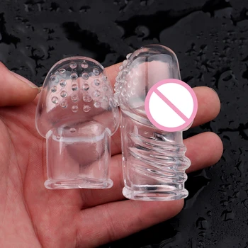 1/2pcs Insulated Male Glans Sleeve Penis Cock Ring Delay Ejaculation Foreskin Chastity Cage Penis Enlargement Sex Toys for Men 6