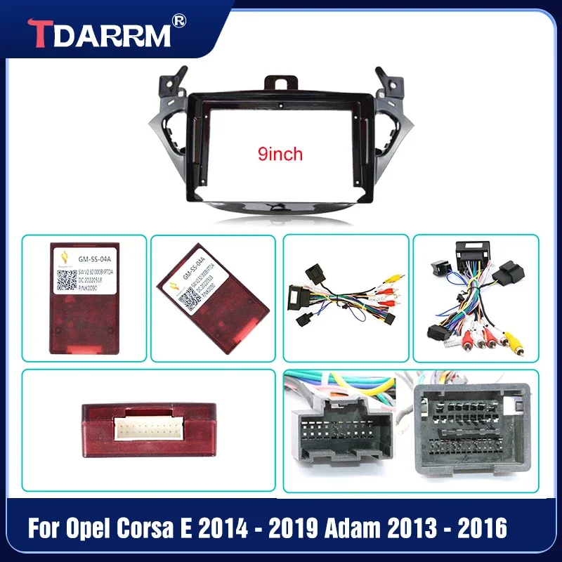 

For 2013 2014 Opel Adam Car Radio audio screen Dashboard multimedia video player Harness Frame 9Inch