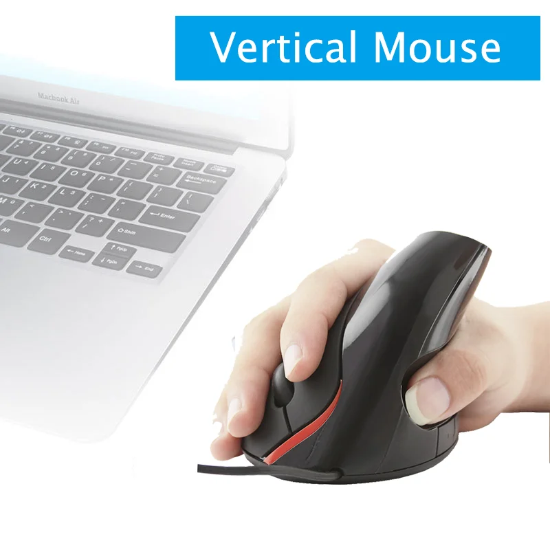 

CHYI Wired Optical Gaming Mouse 5 Buttons Ergonomic Vertical Mouse 1600DPI USB Office Mause Upright Gamer Mice For PC Computer