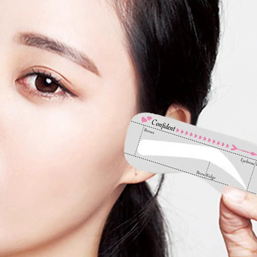 Universal Eyebrow Tools Beginners Friendly Eyebrow Template Skin-friendly Cost-saving Stencils for Female