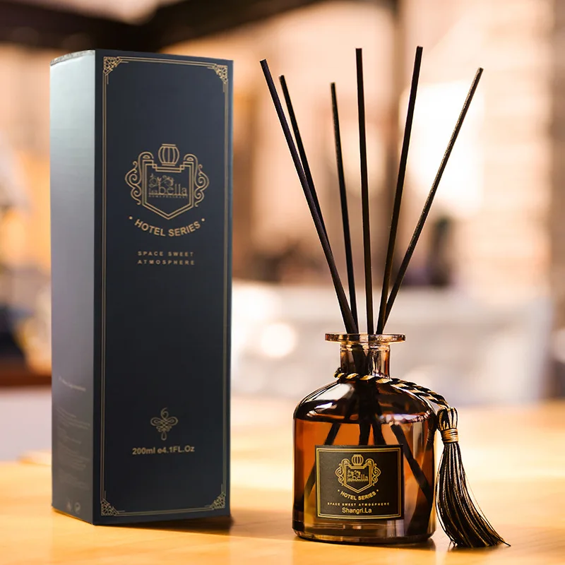 No fire oil diffuser dorm room essentials deodorant fresh air aromatherapy Fragrans Rose incense reed diffuser home fragrance
