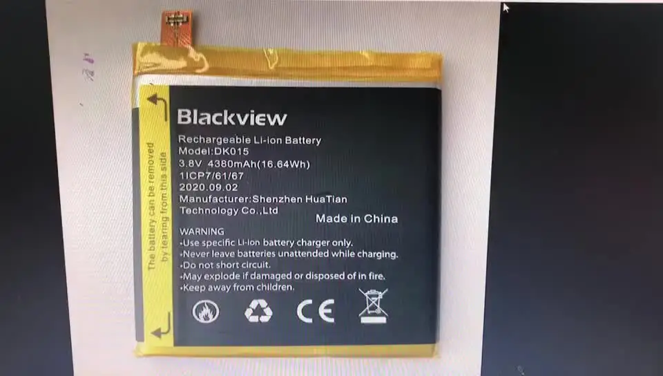 Batterie De Remplacement 4380mAh Pour Smartphone Blackview BV9900 Et BV9900 Pro