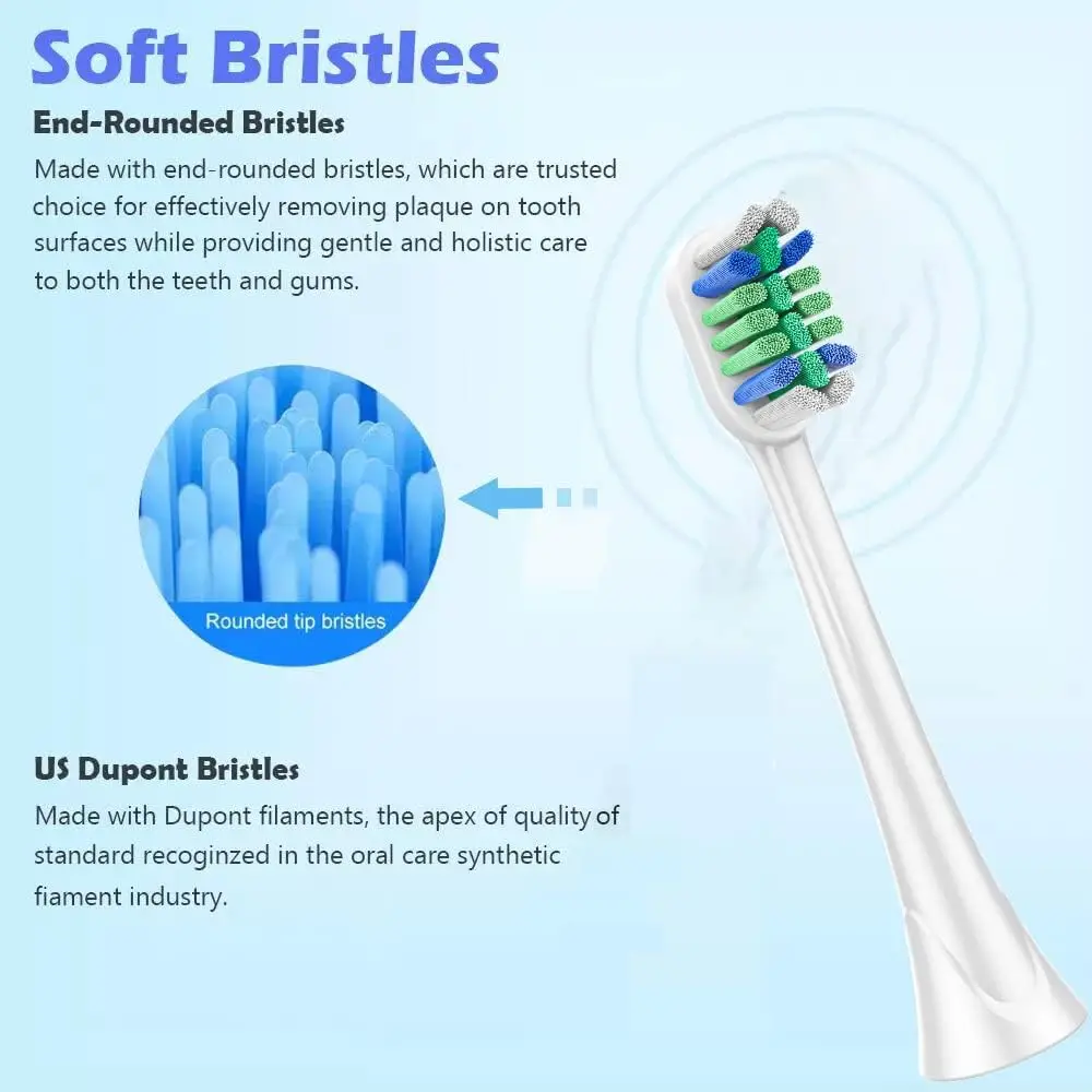 Replacement Toothbrush Heads Compatible Philips Sonicare C3 C2 G2 Electric Brush Heads Sonicare C2 Plaque Control toothbrush heads