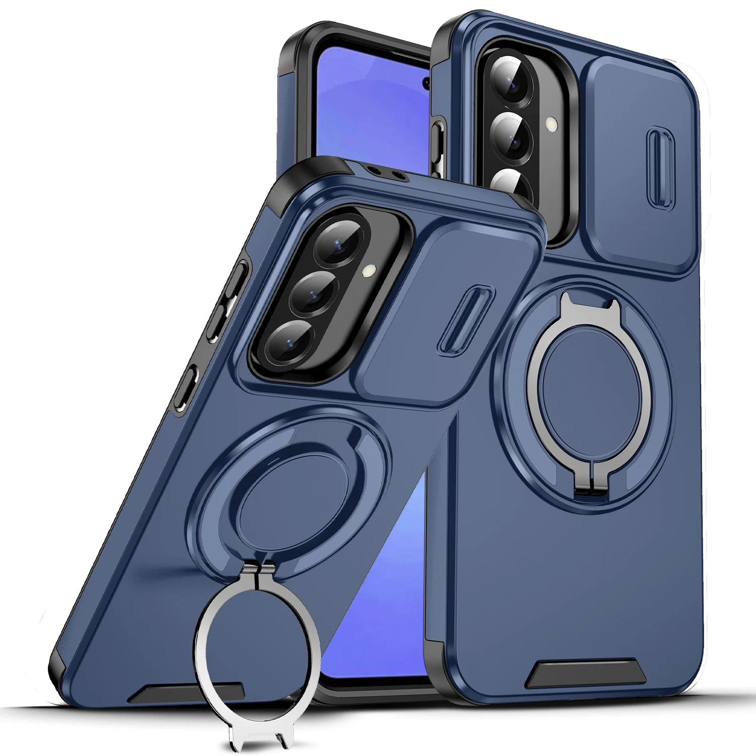 360° Rotating Magnetic Bracket Camera Protection Phone Case