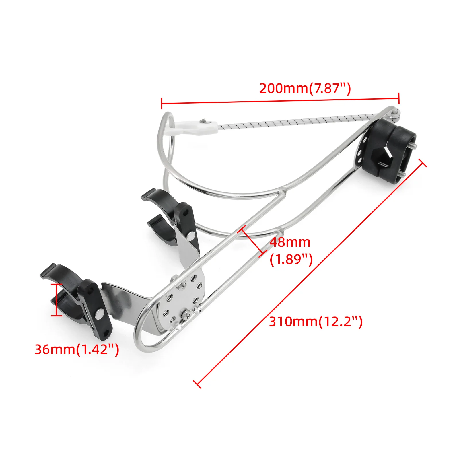 Boat Lifebuoy Ring Holder Adjustable Horseshoe Bracket Marine Hardware Rustproof for Yacht
