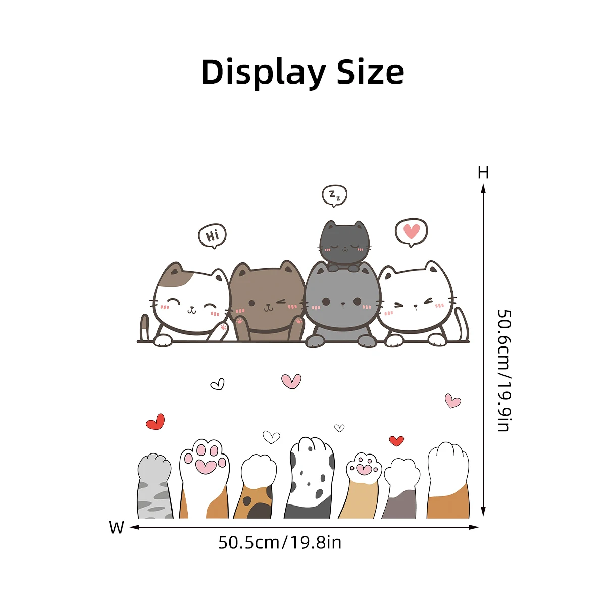 Cartoon Cute Cat Claw Kids Room Door Wall Decals Bedroom Decoration Baby Nursery Home Decor Background 1Pc wall stickers luminous wall stickers vinyl decal stickers children room decoration