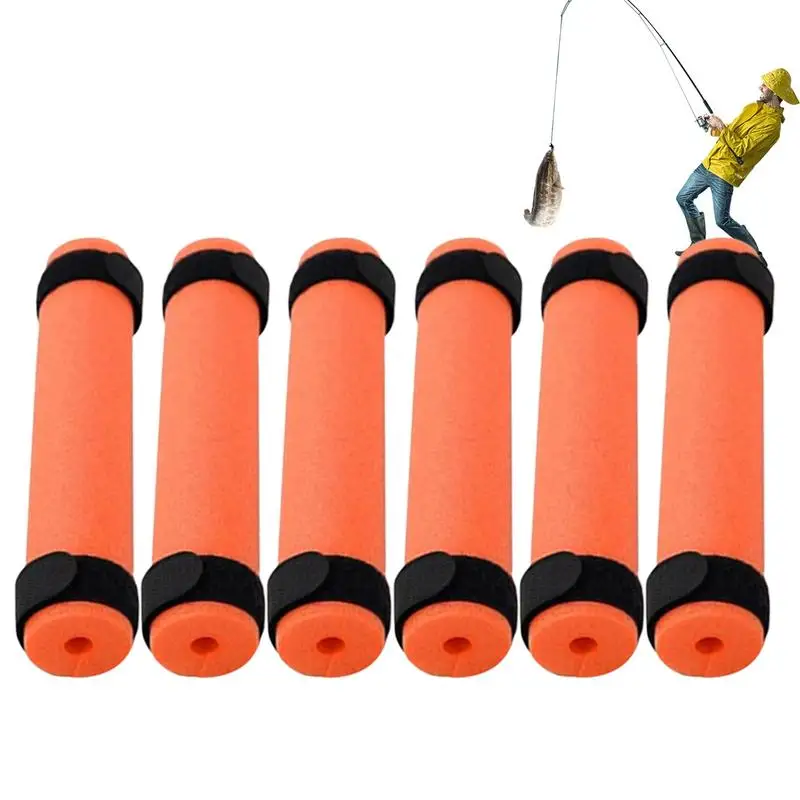 Lot de 6 sangles de canne à pêche extensibles pour canne à