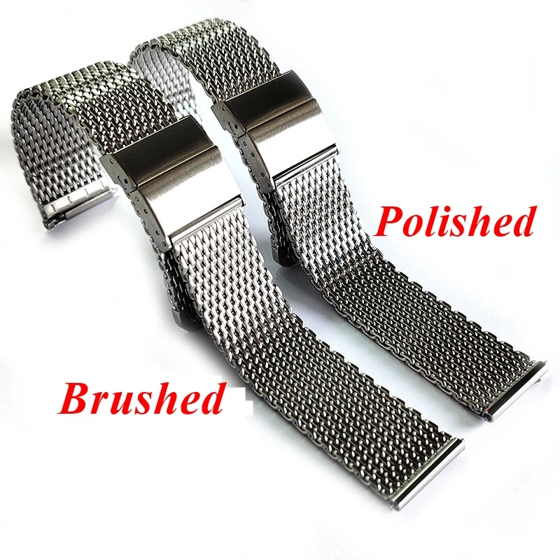 Elegant Stainless Steel Milanese Mesh Watch Strap with Magnetic Clasp