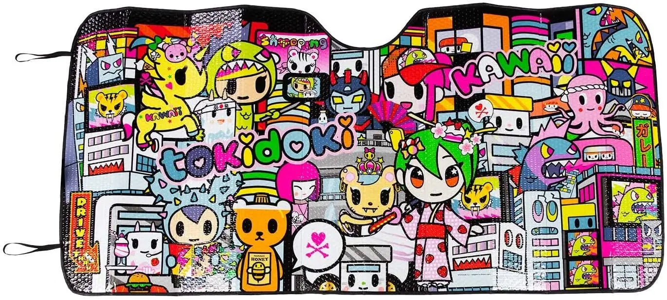 

Sturdy Tokidoki Double Bubble Sunshade - Kawaii 57" x 28",Multi