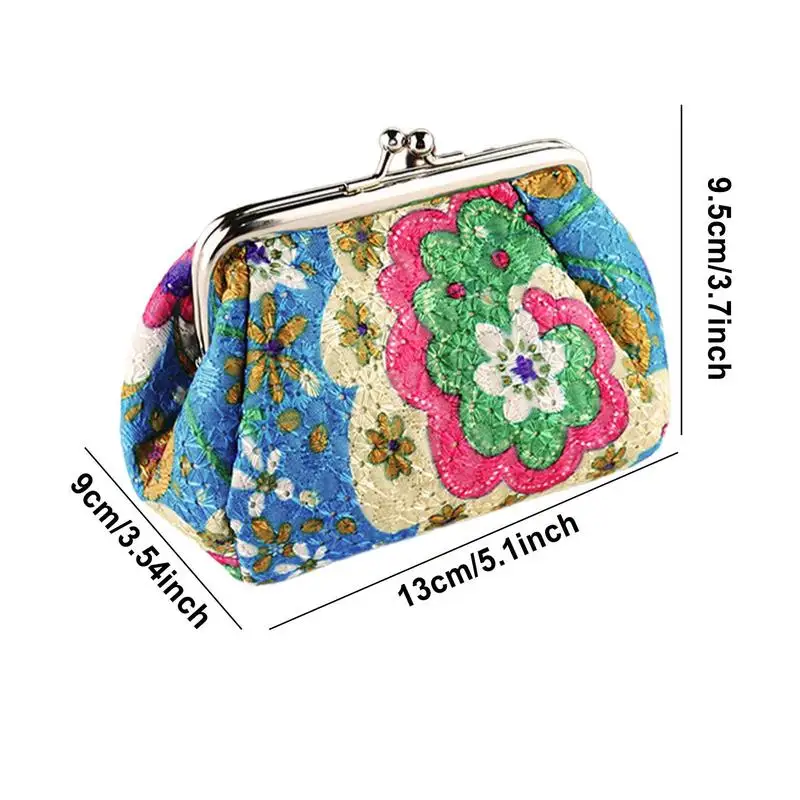 Women's Clutch Handbags Vintage Lady Clutch Wallet Women Floral Embroidery Evening Bags For Wedding Party Prom Travel Festival 6