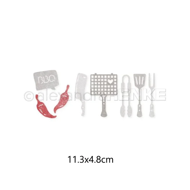 돼지 공예 금속 절단 다이 컷 다이 금형 새로운 주방 시리즈 스크랩북 종이 공예 칼 금형 블레이드 펀치 스텐실 다이