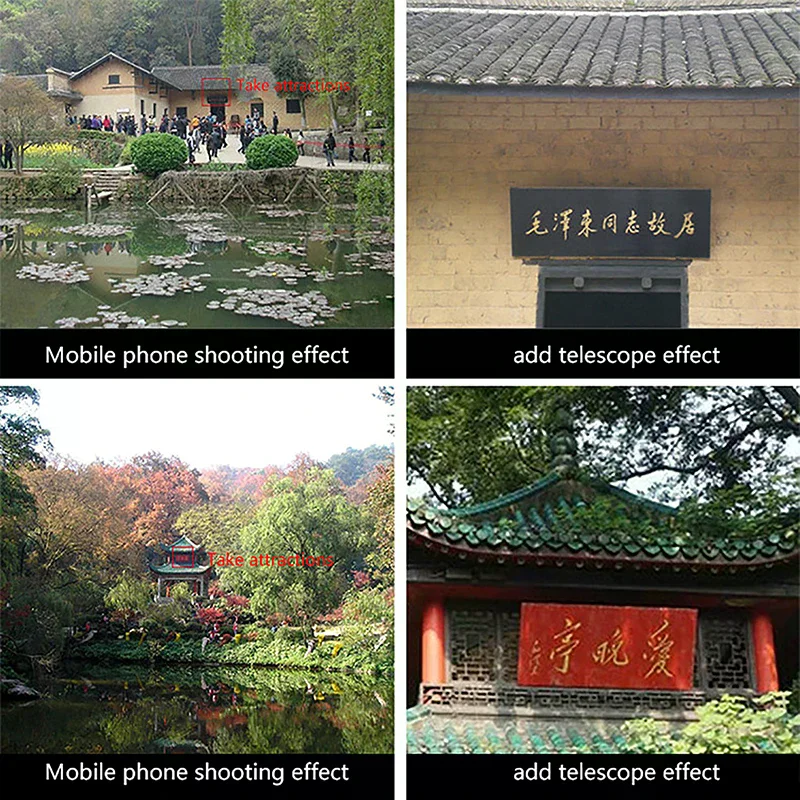 Enhanced Zoom Lens for Smartphones - Monocular Telephoto Camera Accessory