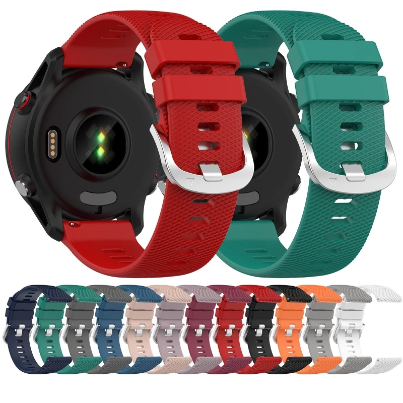 

22mm Width Soft Silicone Strap for Forerunner 255/255 music/Vivoactive 4 Replacement Wrist Bracelet Repair Dropship
