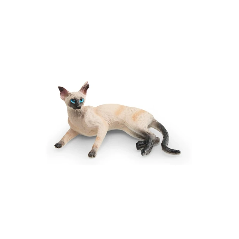 Mini realistische siamesische Katze Modell Figur Desktop Ornament Haustier Kätzchen Home Dekoration – Detail 8