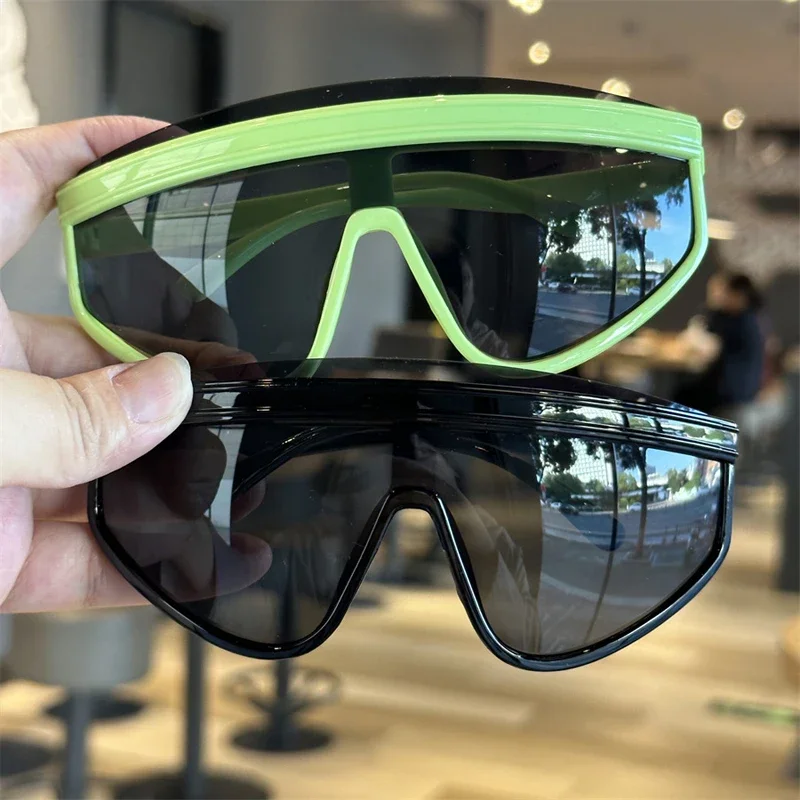 Integrated Goggles Children's Sunglasses Fashion Retro Boys Girls Brand Design Eyewear Baby UV Protection Kids Sun Glasses