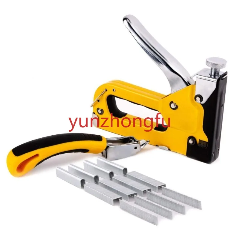 

Staple Gun 3 in 1 Heavy Duty with Staple Remover and 1200 Staples - 3 Way Hand Operated Steel Stapler Nail Hand Tool