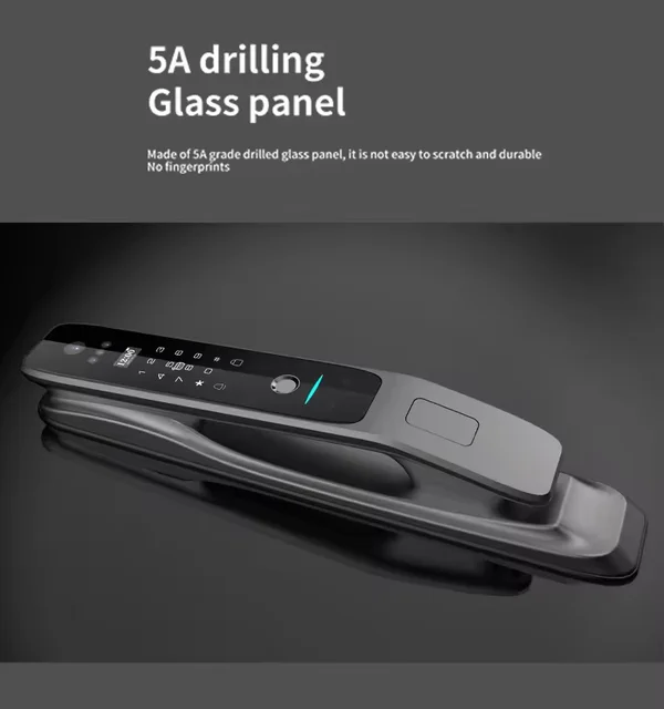 Tuya Wifi Visual Face Fingerprint Smart Door Lock Keyless Entry Electronic Digital Safe Lock With Camera Keypad Intelligent Lock 6