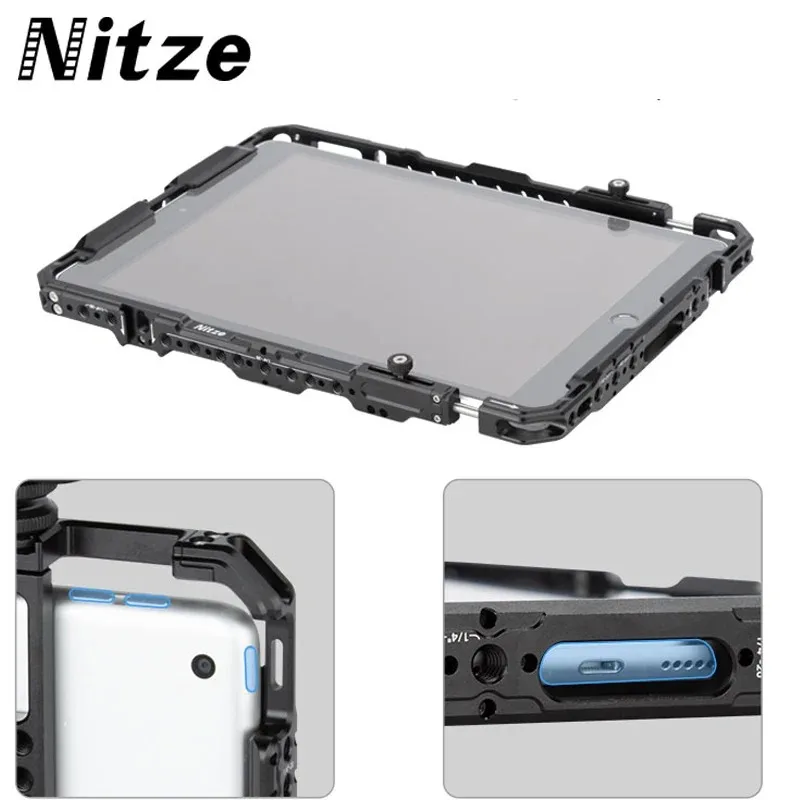 Nitze Tablet Cage for iPad Pro 13 (M5)/(M4), iPad Air 13 (M3), iPad Pro 12.9 2022/2021/2020/2018/2017, and Other 11.5 to 13 Tablet - T-TC02A
