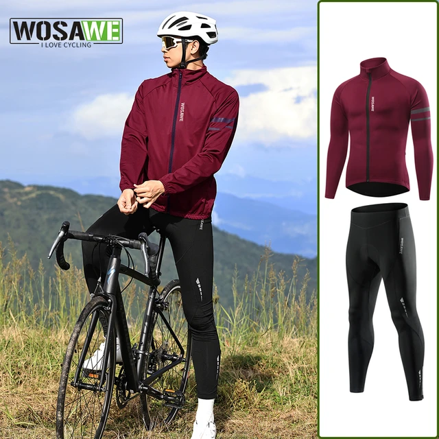 Ropa de bicicleta de lana  Ropa de ciclismo WosaWe Invierno