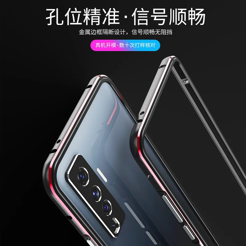 Aluminum Metal Bumper Frame For VIVO X50 X 50 Pro 4G Slim Phone Case Camera Protector Metal Frame Cover