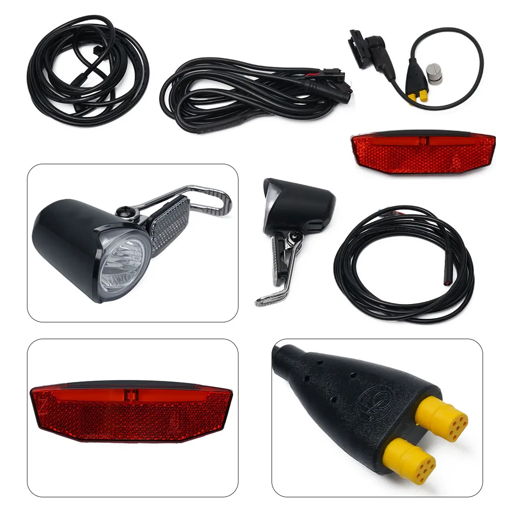 

E-Bike Speed Sensor Electric Bike Light 180cm(SM) 6/12/24/36/48/60V Mid Drive EBike Lamp SM Plug Speed Transmitter