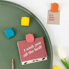  Space-saving Metal Convenient Note Storage Magnetic Clip for Office 