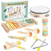 Baby Musical Instruments Montessori Wooden Toys Xylophone Drum Kids Set Percussion Instruments Toy For Christmas Birthday Gifts 1