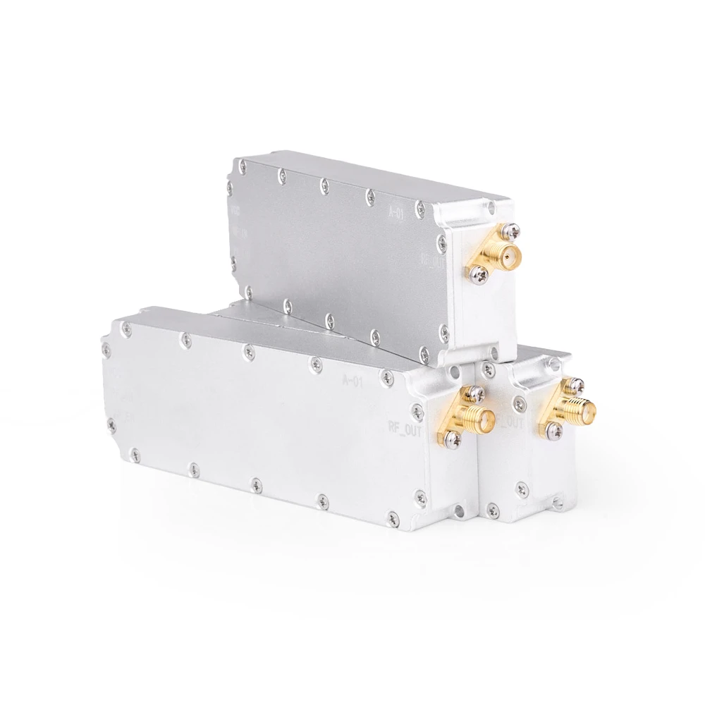 40W 1550-1620MHz Drone RF Module Power Amplifier UAV FPV VCO GaN Transistor Circulator Protection SMA Connector